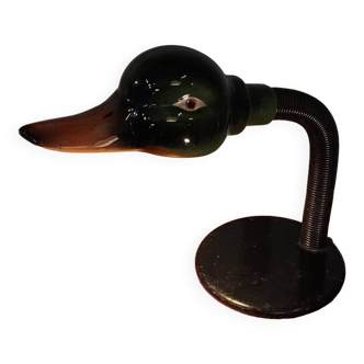 Lampe canard en céramique