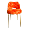 Chaise moumoute orange