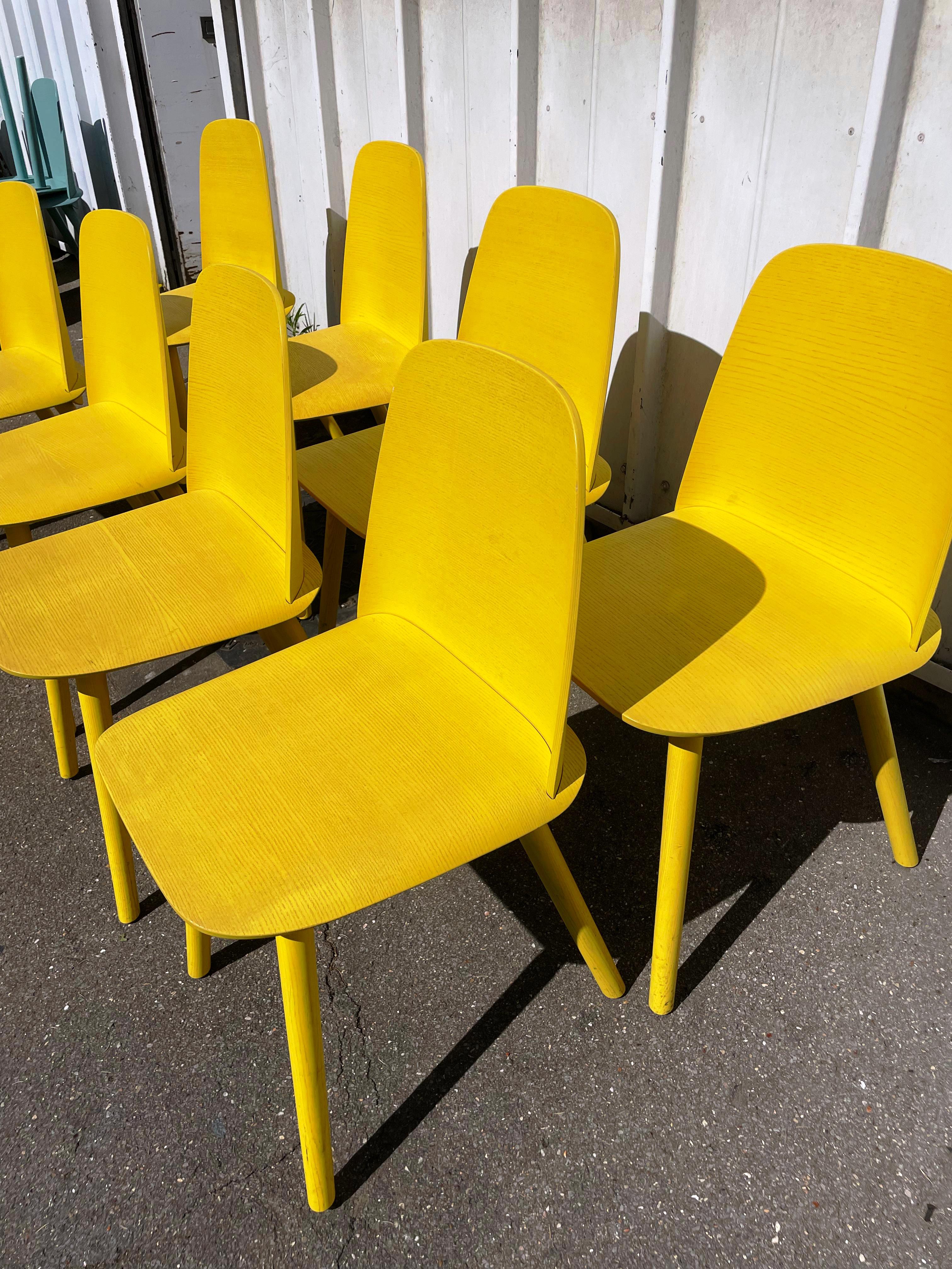 Suite de 8 chaises Nerd Chair, Muuto