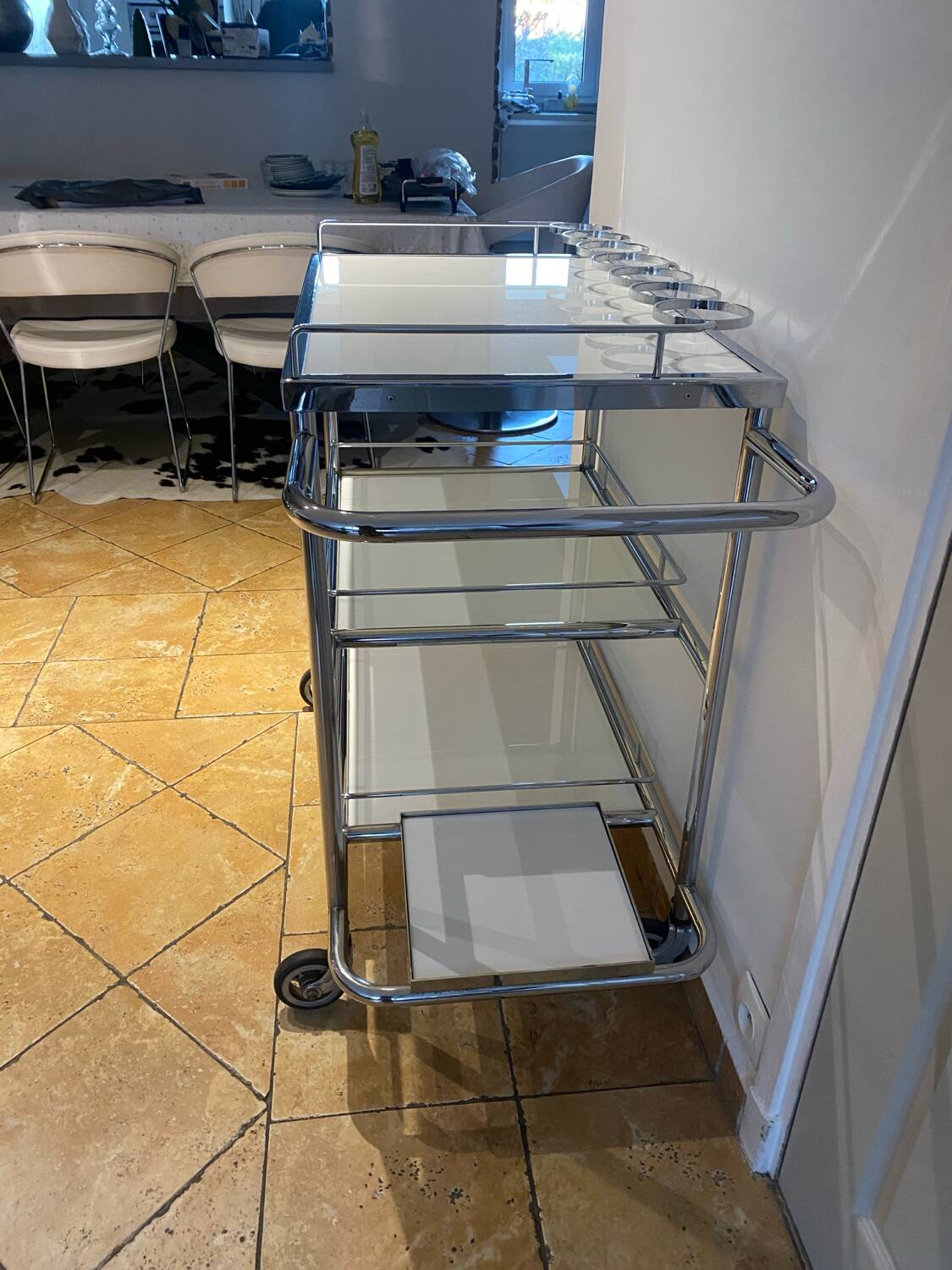 Vintage dessert trolley