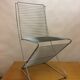 Metal & chrome wire chair, 1970