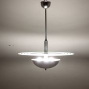 1930s Restored Art Deco Chandelier, Czechoslovakia