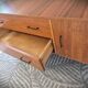 Low Scandinavian enfilade in teak, late 1960s.