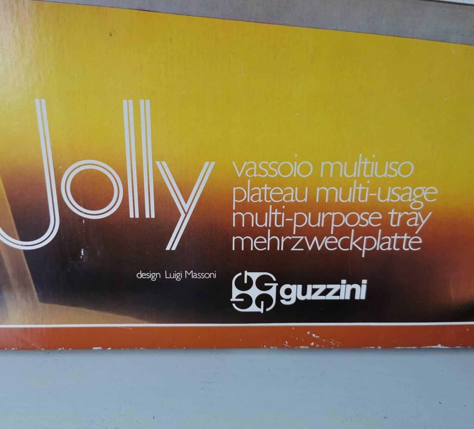 Guzzini 1980 vintage design folding tray