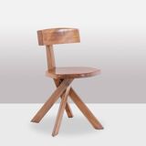 Pierre Chapo. Series of 6 model S34 chairs. 1960s.