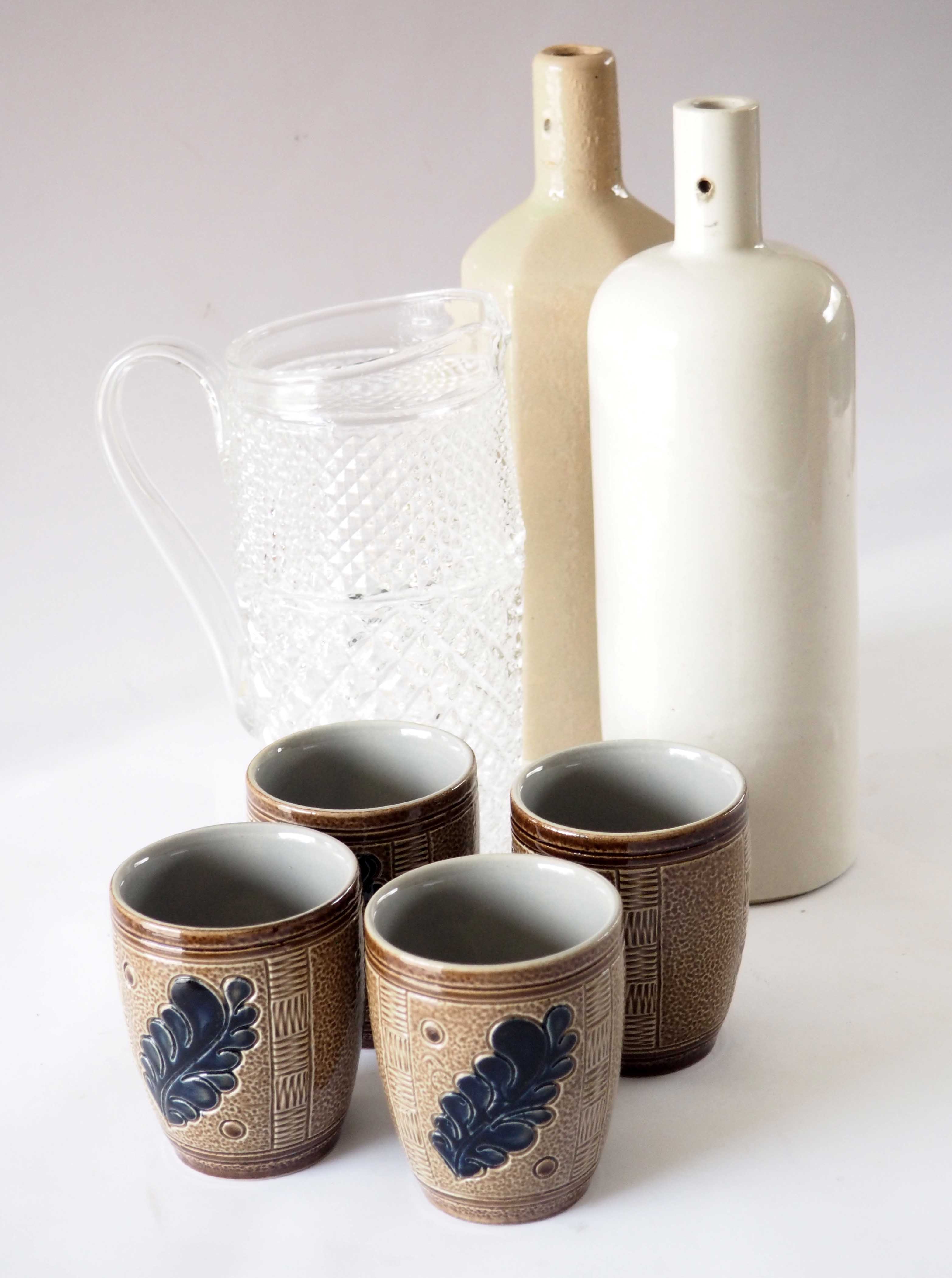 White sandstone bottle