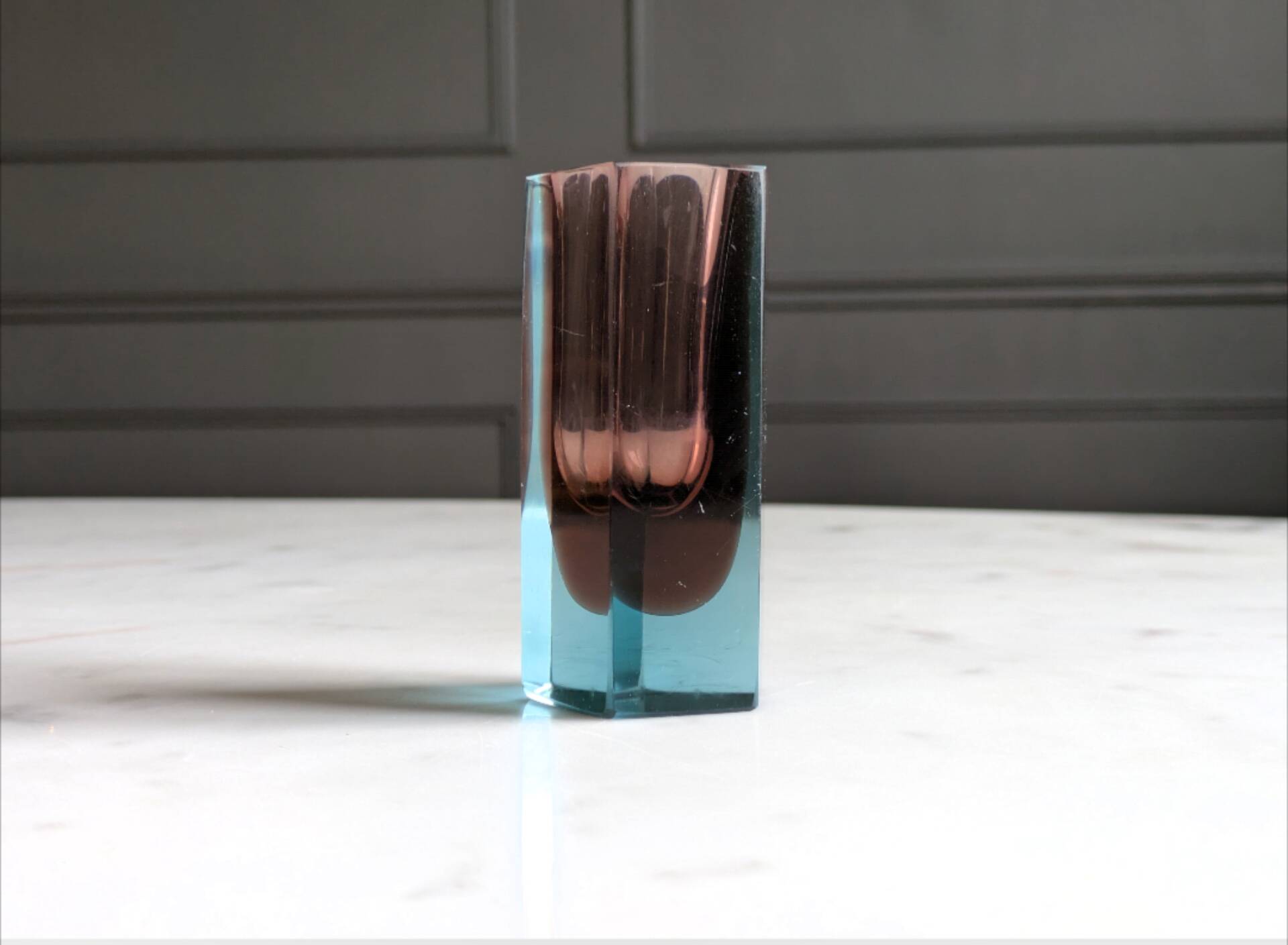 Petit vase Sommerso de Murano 1970