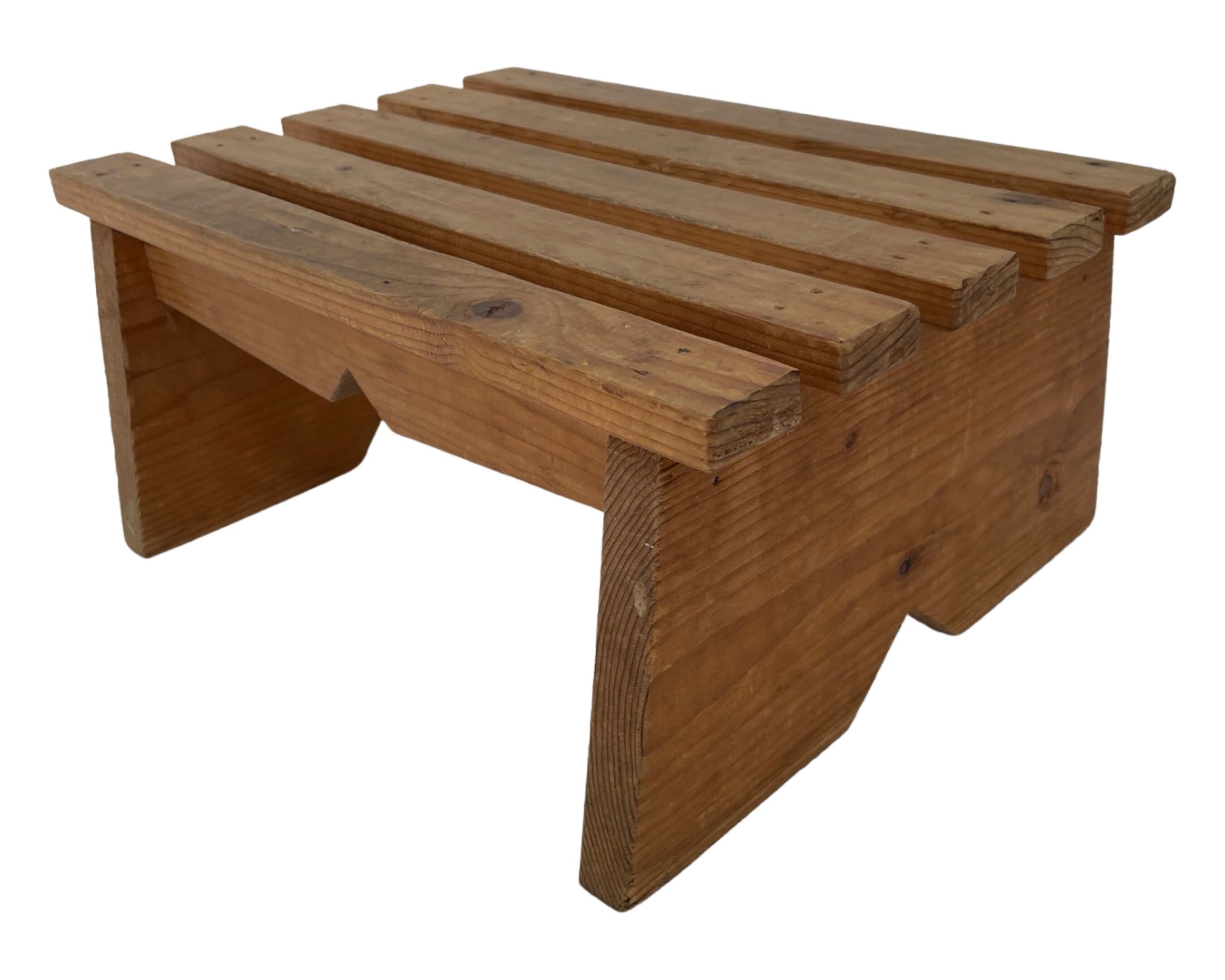 Vintage brutalist footstool minimalist design