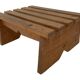 Vintage brutalist footstool minimalist design