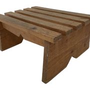 Vintage brutalist footstool minimalist design