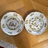 Set of two Moulin des loups plates