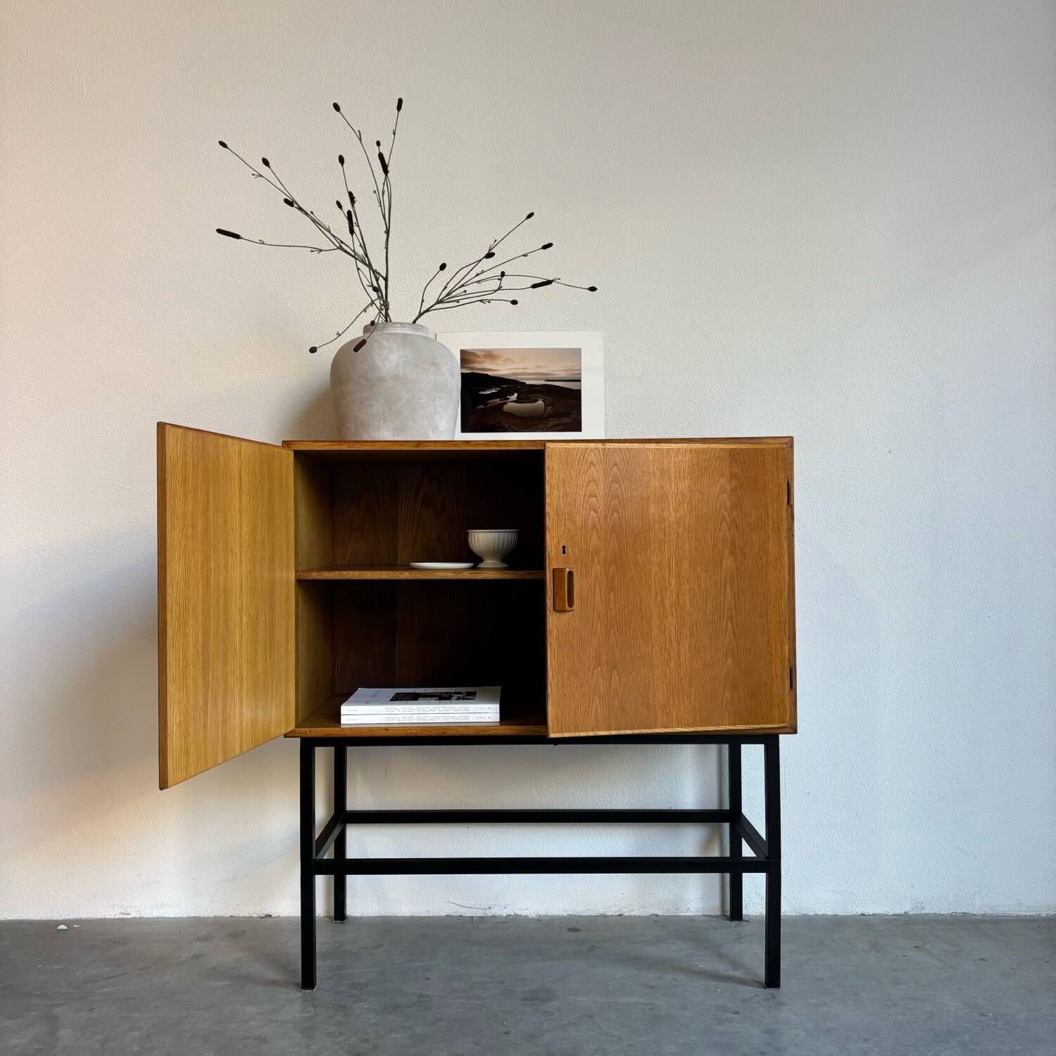 Vintage Danish cabinet oak