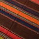 4x8 Brown & Blue Turkish Vintage Kilim Rug 139x245Cm SK 2314