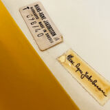 Yellow Pendant Hat Lamp de Hans Agne Jakobsson, Markaryd Sweden