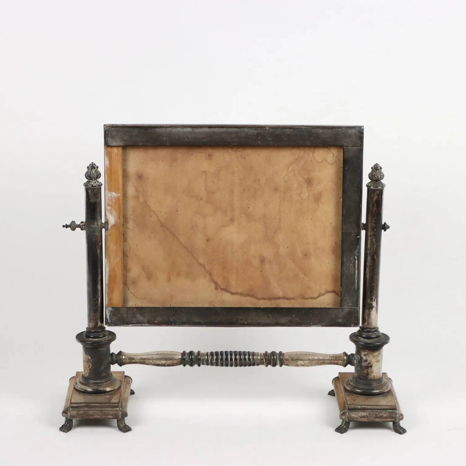 Silver-plated table mirror United Kingdom 19th Century