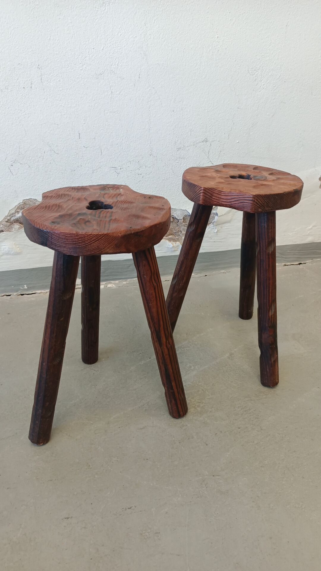 Set of brutalist stools