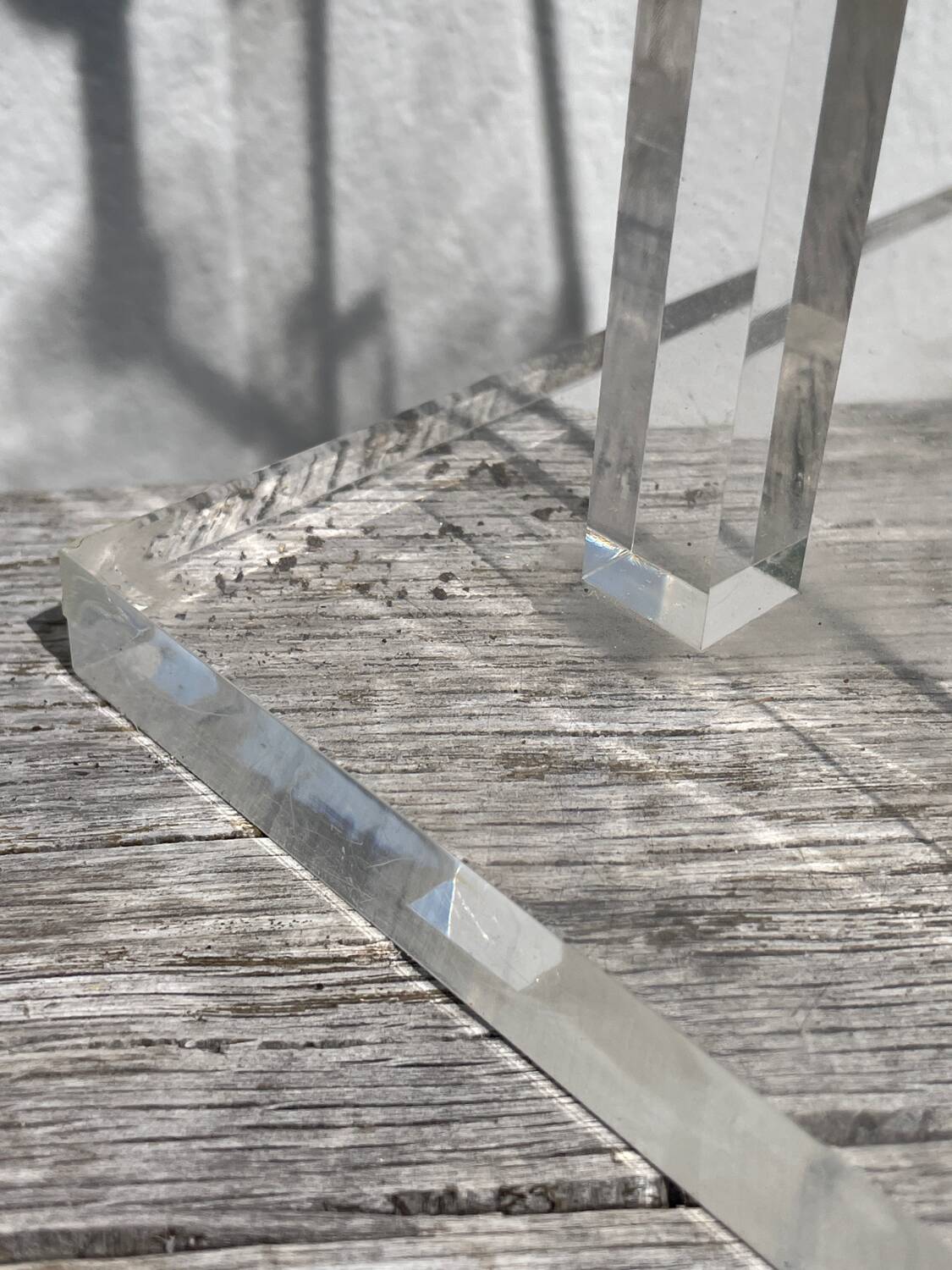 Plexiglas lamp 1970 David Lange