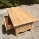 Solid oak coffee table