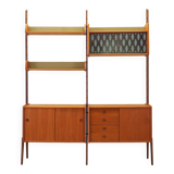 Teak system bookcase, Norwegian design, 1960s, production: Blindheim Mobelf