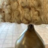 Enamelled sandstone lamp from the 1950s