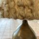 Enamelled sandstone lamp from the 1950s