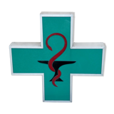 Light sign pharmacy caducée