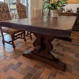 Large monastery table in solid oak