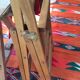 Wooden and cane folding chairs