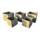 Set of 5 square planters Willy Guhl