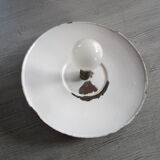 Old suspension in green enamelled sheet metal