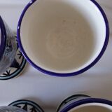 Lot of mazagrans cuts in artisanal earthenware