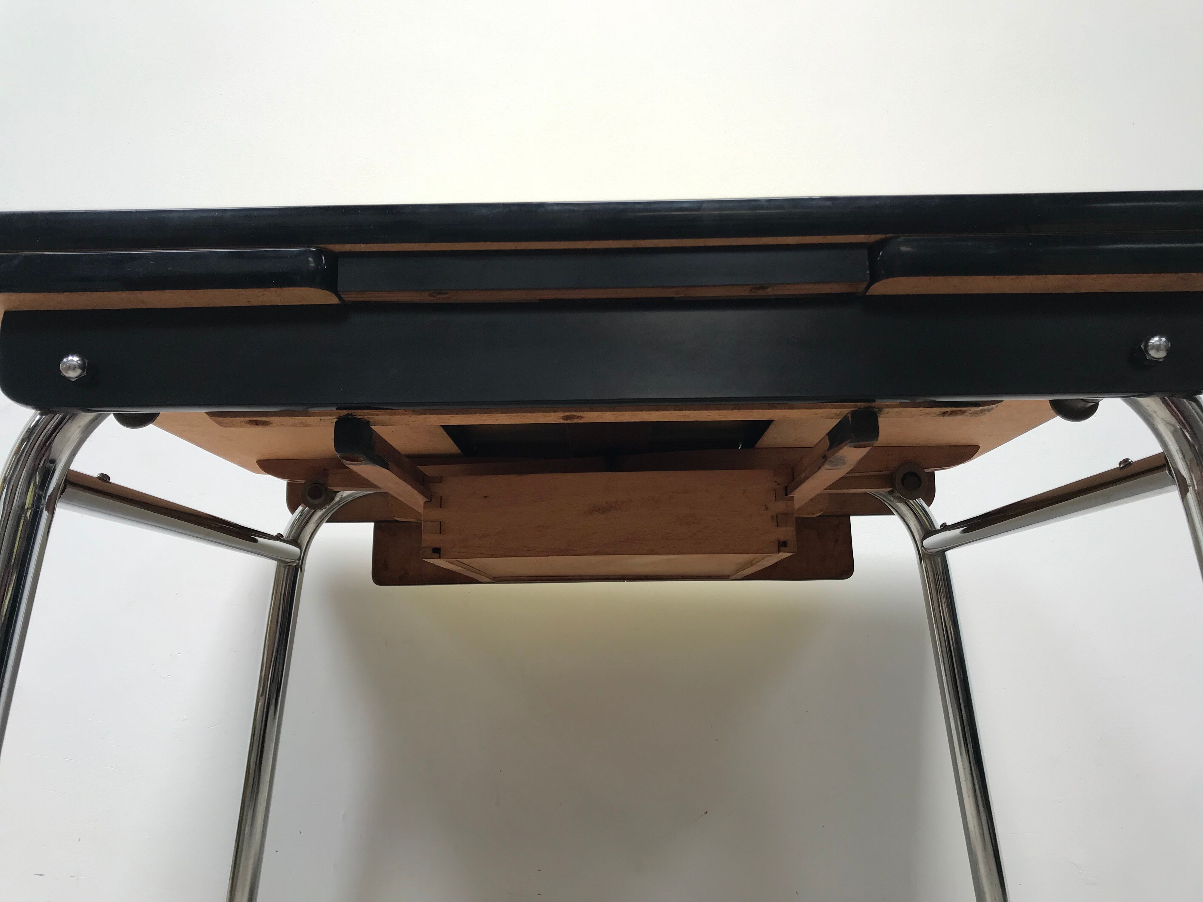 Yellow formica table