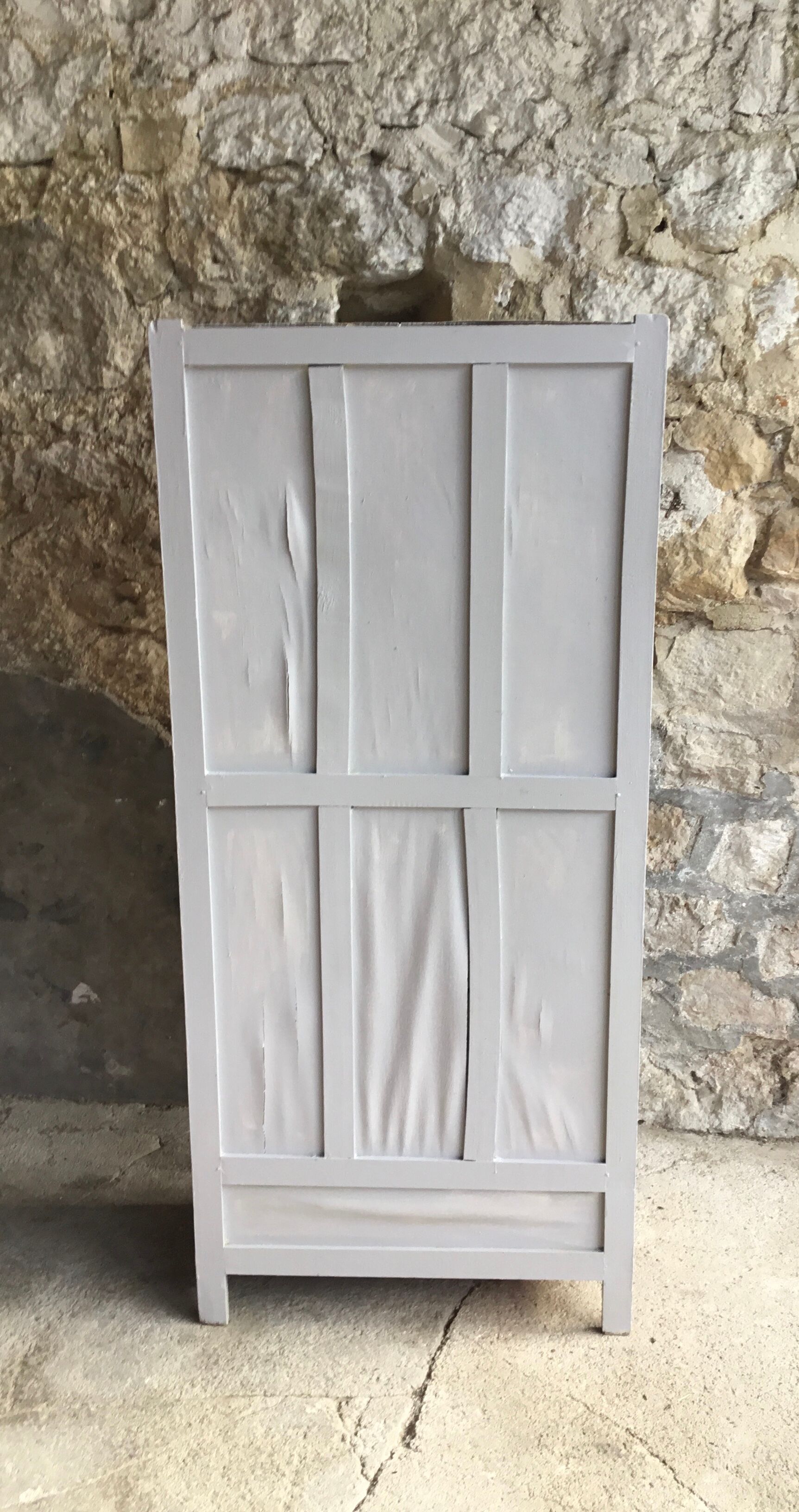 Paris wardrobe 2 doors pearl grey - vintage - 1950
