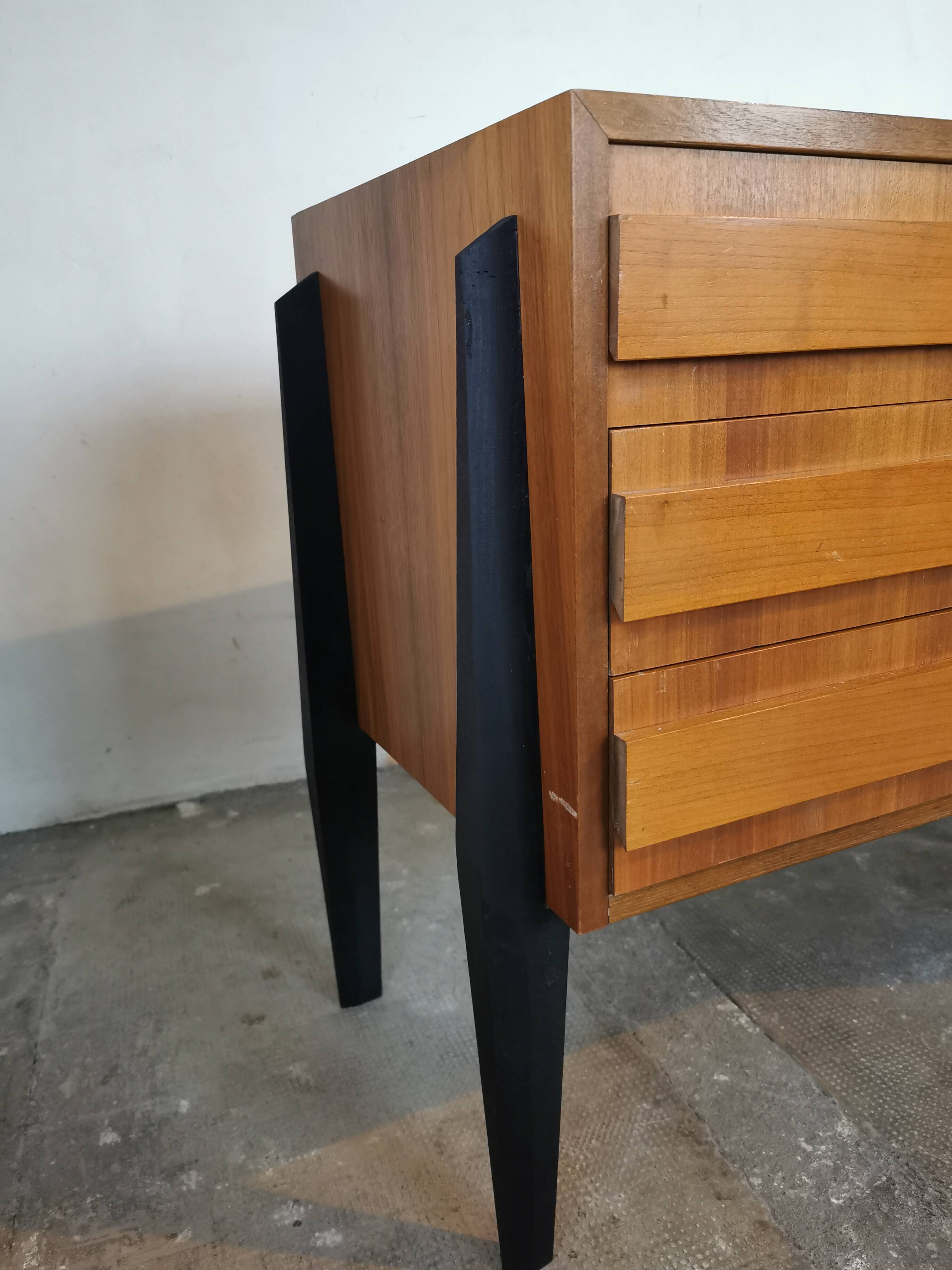 Vintage sideboard, walnut veneer