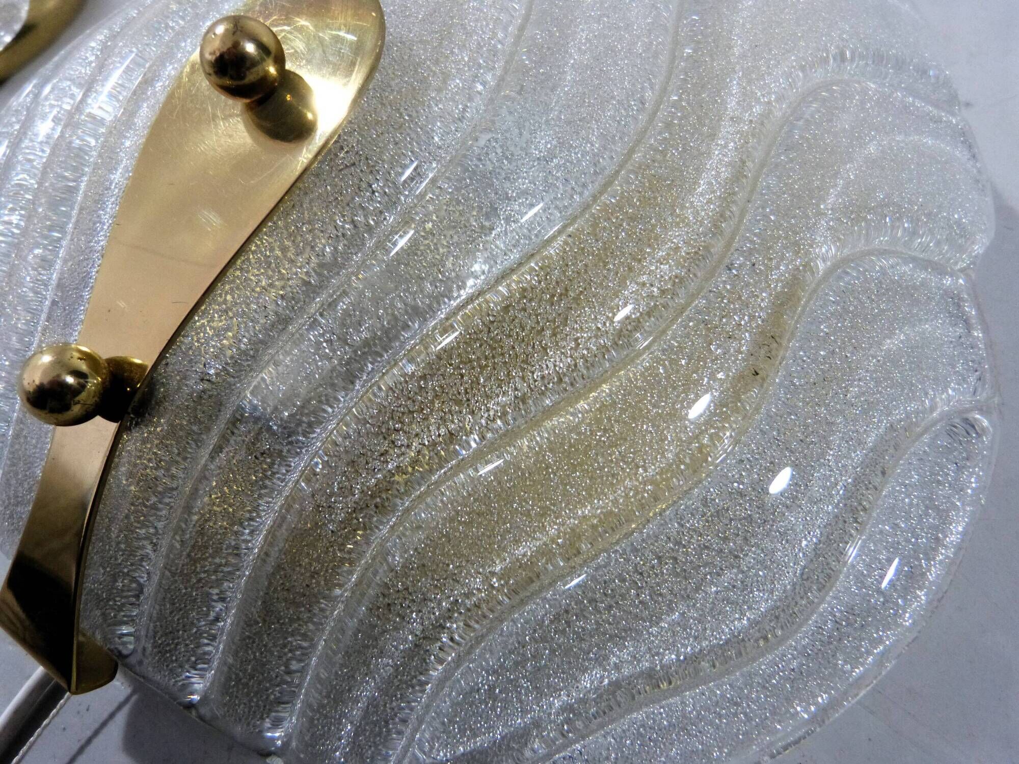 Hillebrand glass wall lamps  1960’s