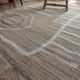 Woven jute and wool rug 240x170cm