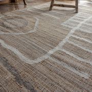 Woven jute and wool rug 240x170cm