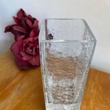 Cracked glass vase