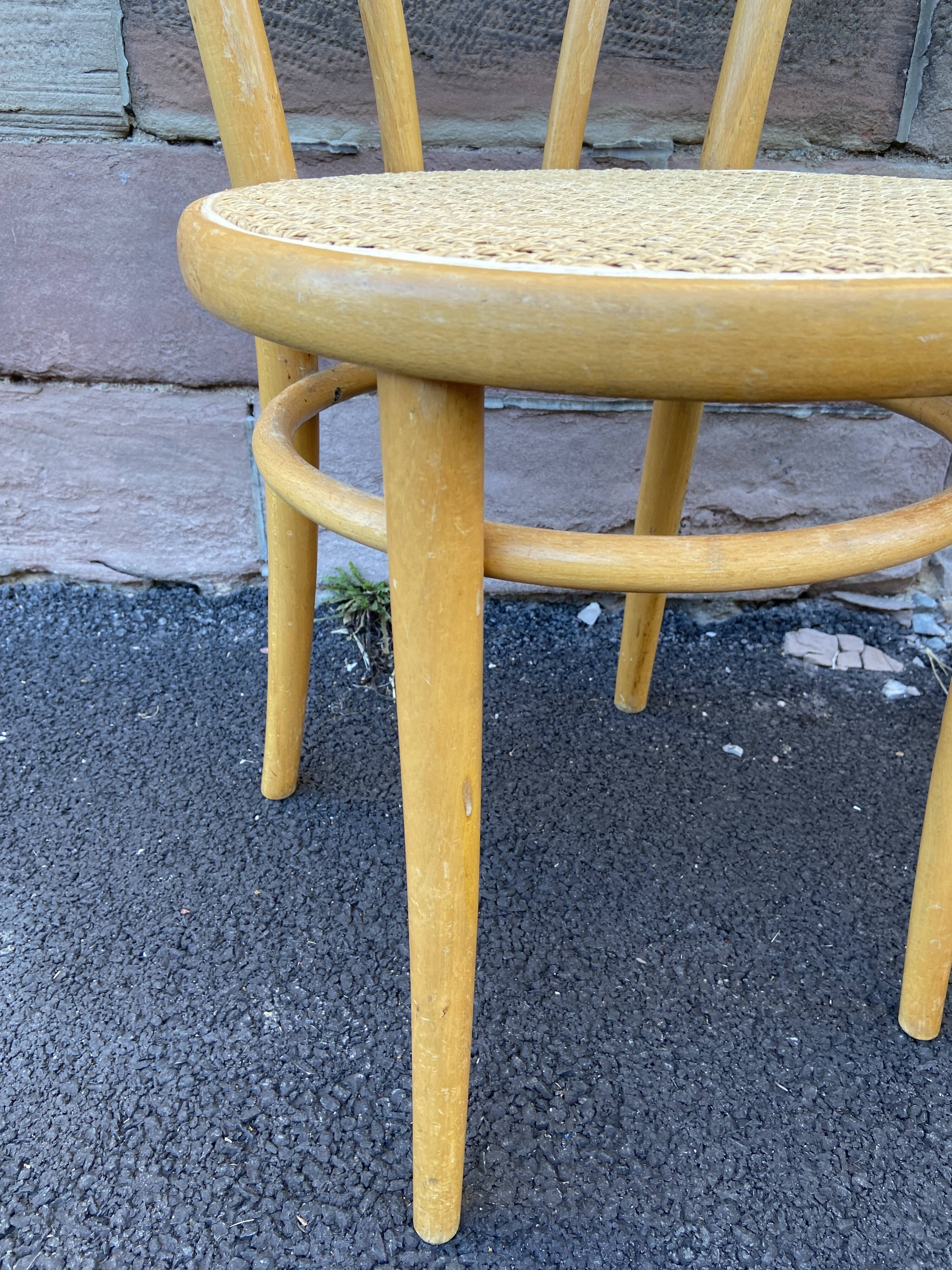 Pair of vintage bistro coffee chairs