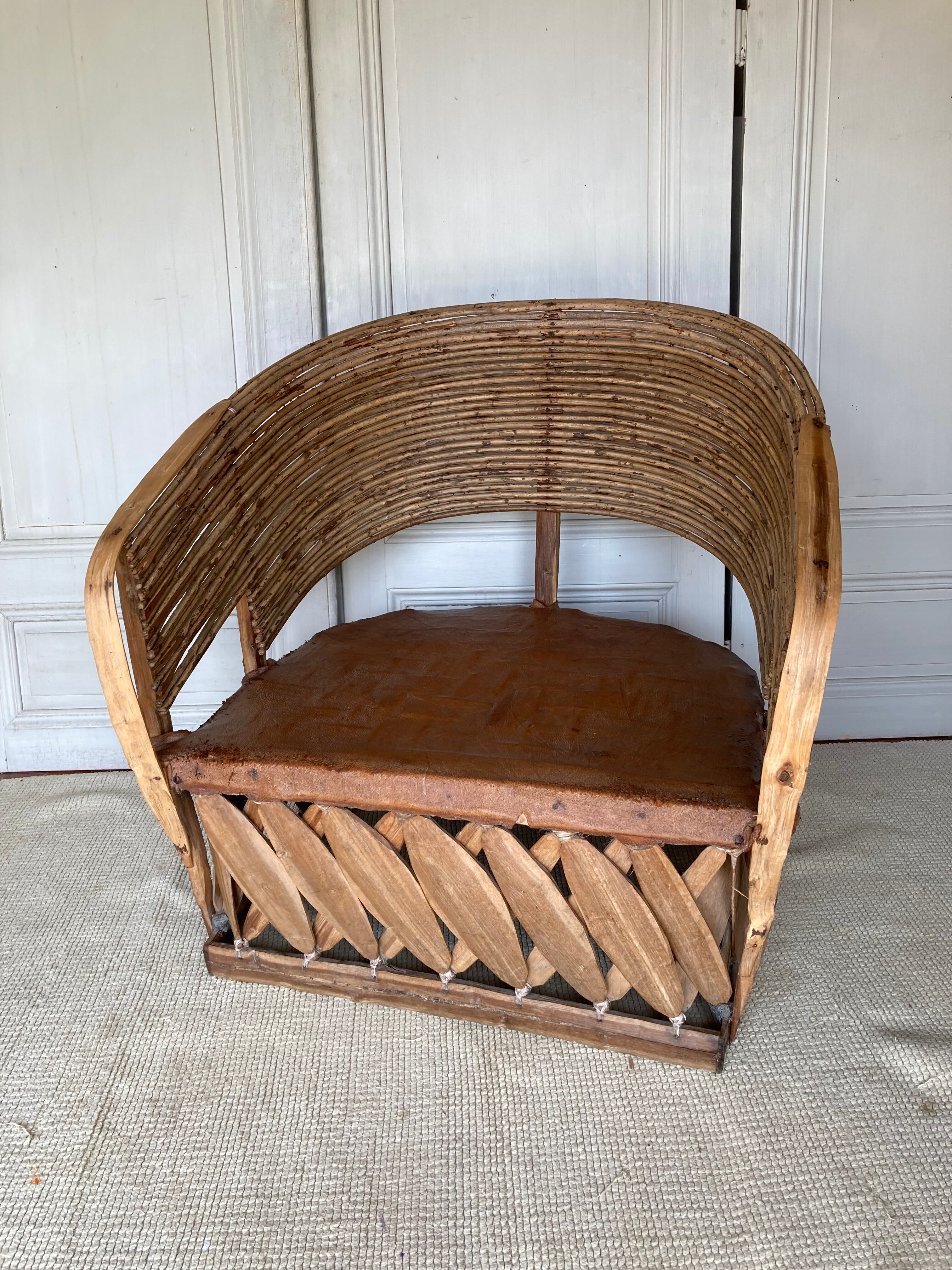 Mexican craft armchair equippal