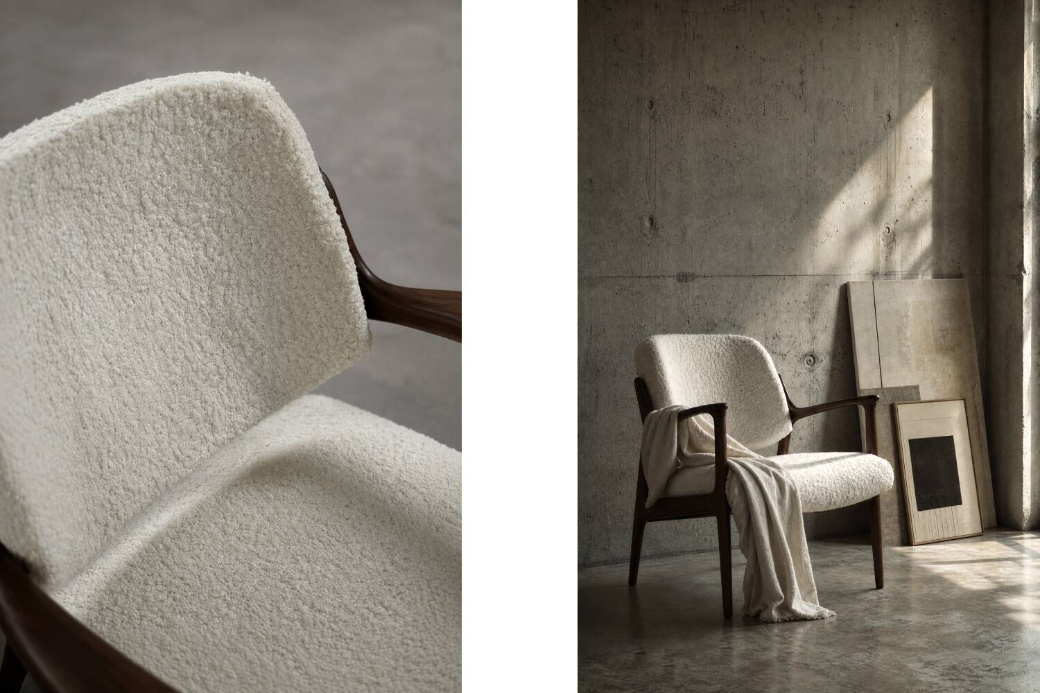 Fauteuil en teck vintage scandinave des années 50 de Bröderna Anderssons