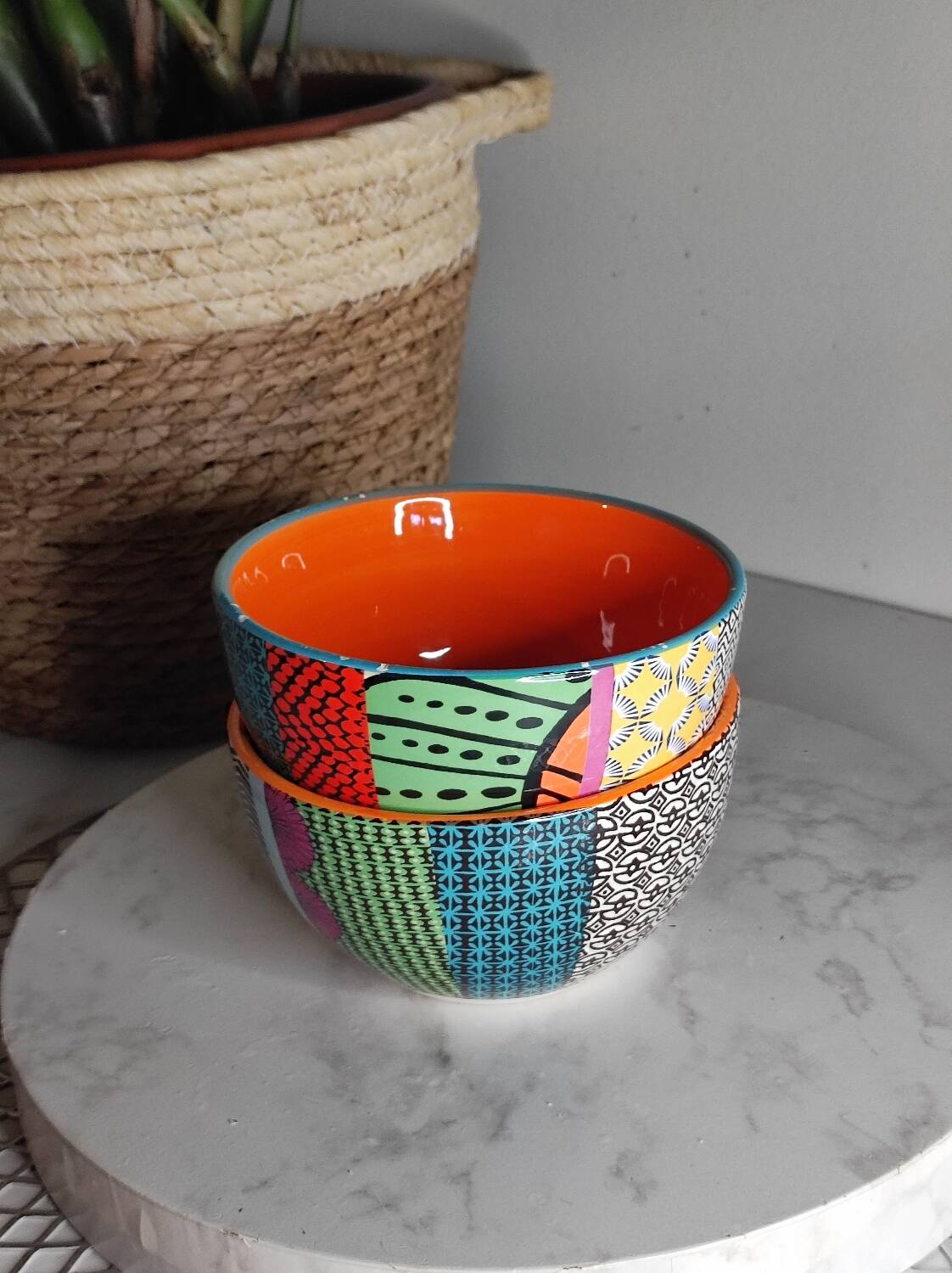 Bols bamako aux motifs ethniques