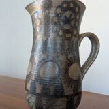 Large glazed stoneware pitcher by J.C. Courjault Kéraluc