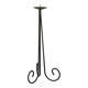 Black iron tripod chandelier, Brutalist, 1970 - 34 cm