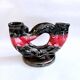 Vintage artisanal two-tone earthenware candle holder Vallauris France