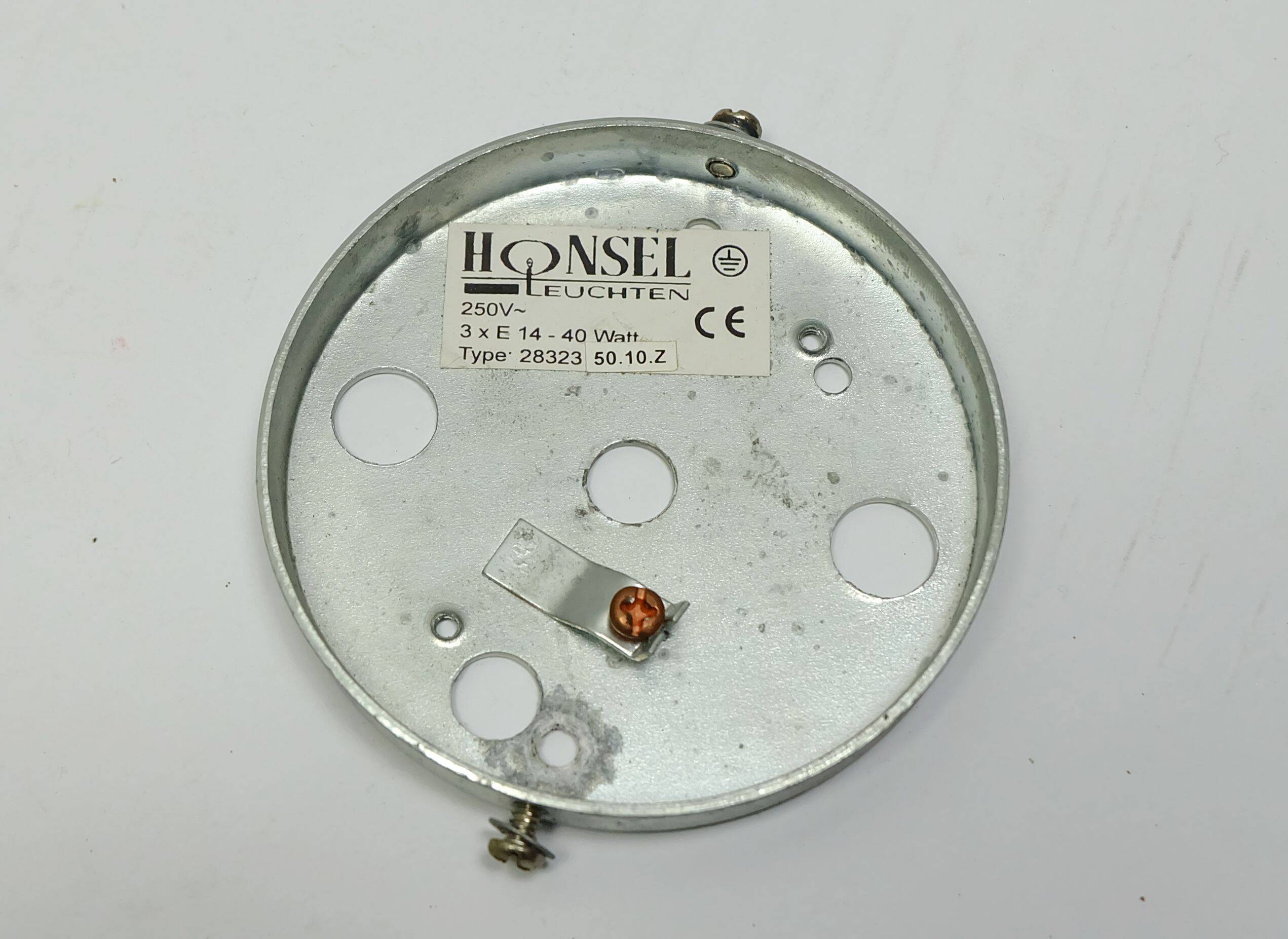 1980s 3-spot ceiling fixture metal and lucite honsel memphis era