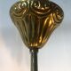 Golden brass crown chandelier and crystal taste buds 3 fires 1970