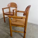 6 old Scandinavian chairs from the 70s solid wood design Reiner Daumiller in solid pine