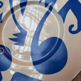 Fauvism style plate ceramic St Clément