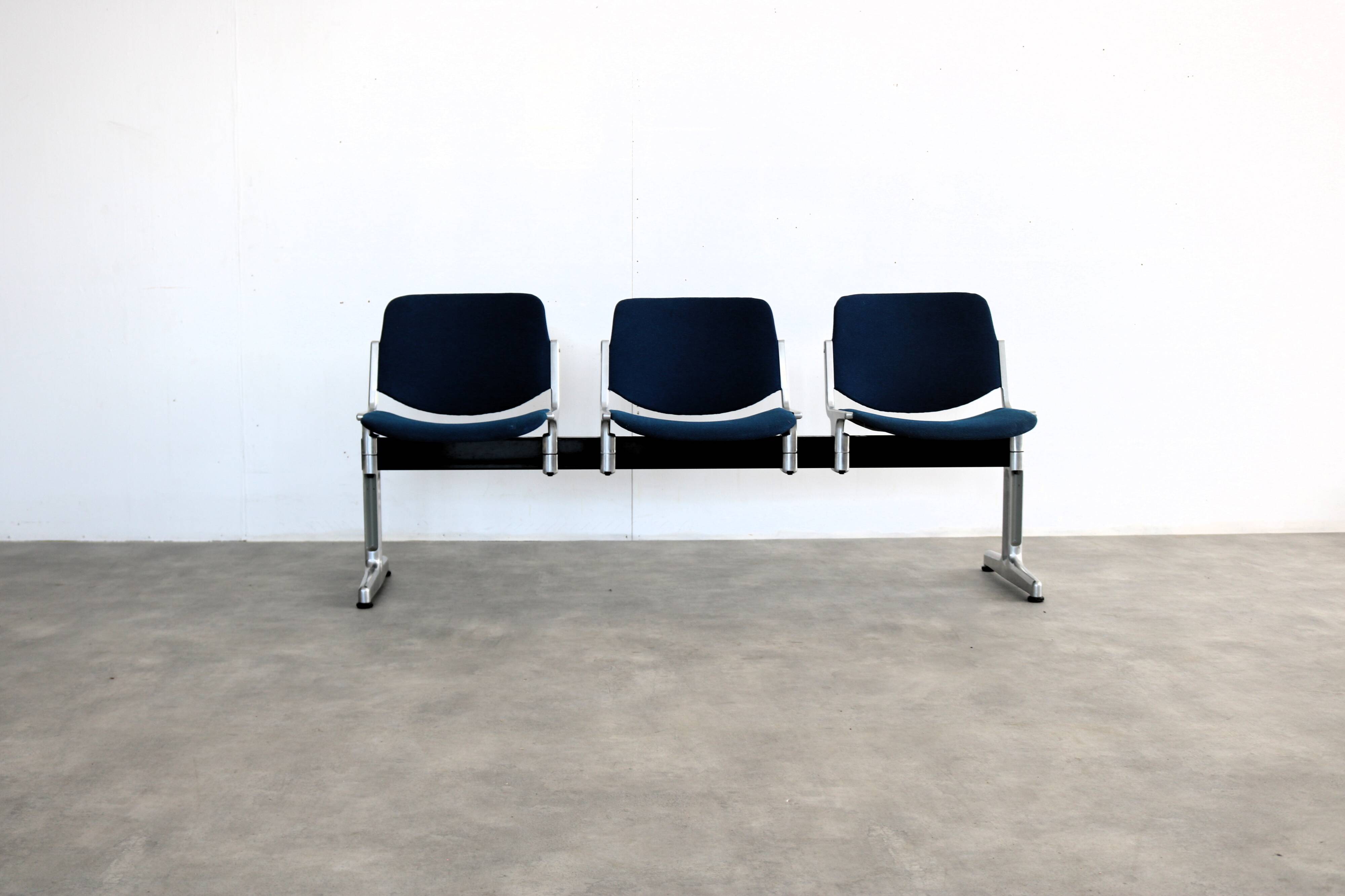 Vintage bench | waiting room bench | 1970s | Castelli